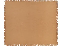 Narzuta na łóżko YERBENT Bawełna 220 x 240 cm Złoty brąz