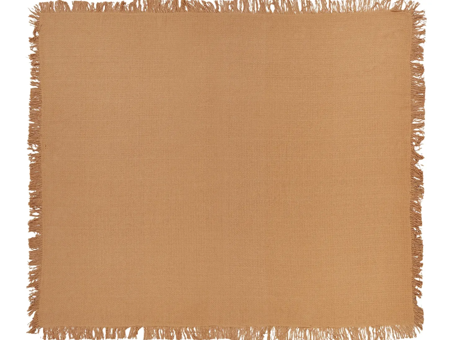 Narzuta na łóżko YERBENT Bawełna 220 x 240 cm Złoty brąz