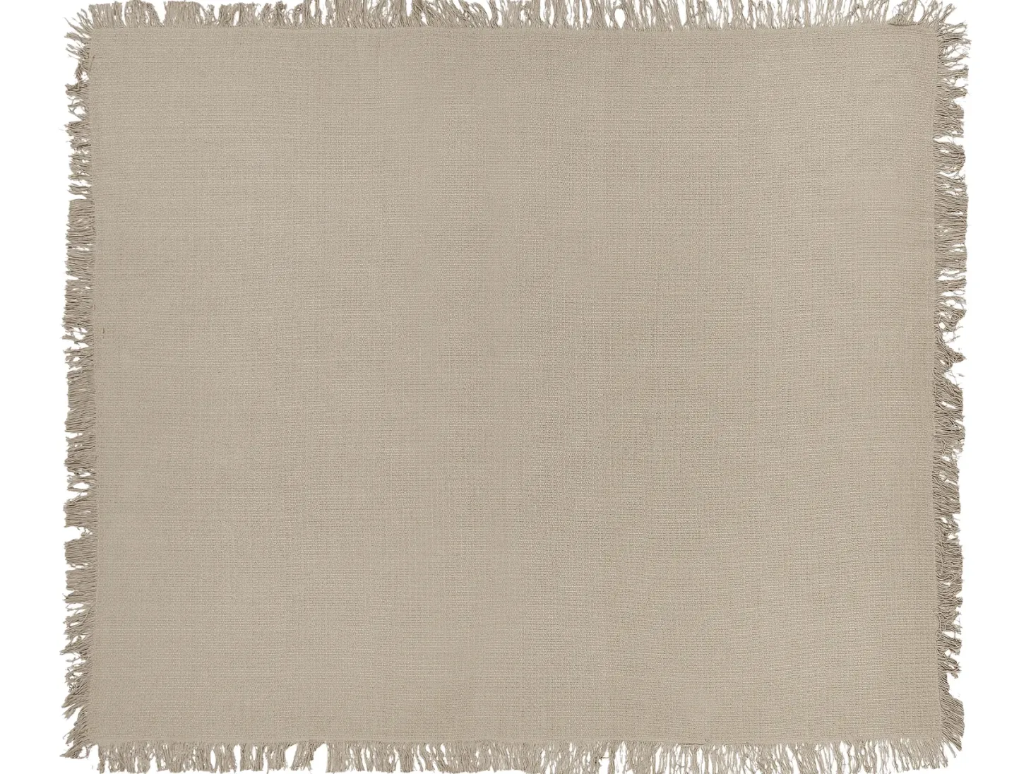 Narzuta na łóżko YERBENT Bawełna 220 x 240 cm Beżowoszary