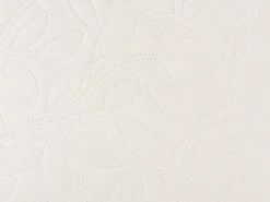 Narzuta na łóżko z poduszkami RUDKHAN 160 x 220 cm Złamana biel
