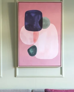 Obraz na płótnie ADELFIA Motyw abstrakcyjny 63 x 99 cm Kolorowy