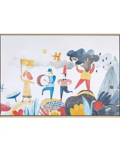 Obraz na płótnie BIBBIENA Motyw dziecięcy 63 x 99 cm Kolorowy