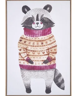 Obraz na płótnie CAMPLI Motyw zwierzęcy 63 x 99 cm Szary