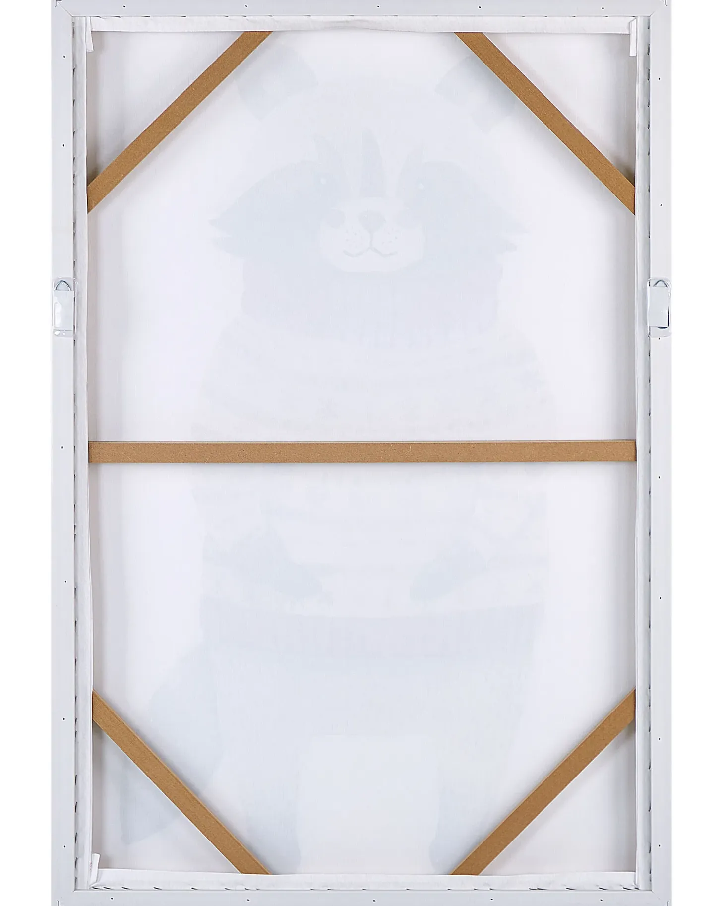Obraz na płótnie CAMPLI Motyw zwierzęcy 63 x 99 cm Szary