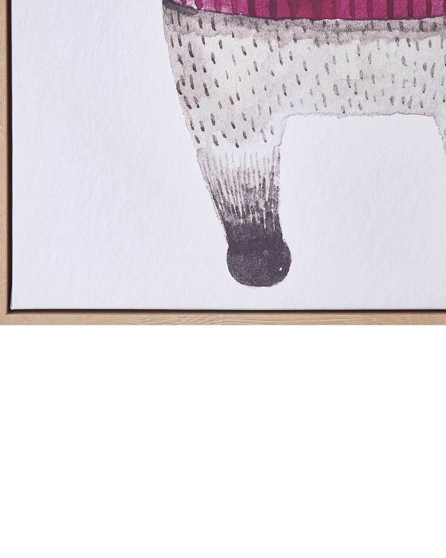 Obraz na płótnie CAMPLI Motyw zwierzęcy 63 x 99 cm Szary