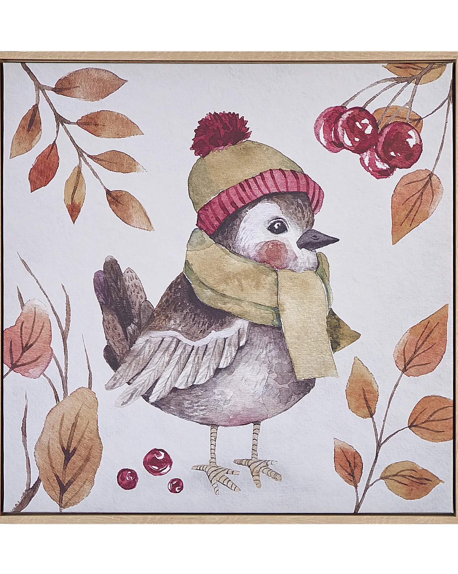 Obraz na płótnie CASTRO Motyw zwierzęcy 63 x 63 cm Kolorowy