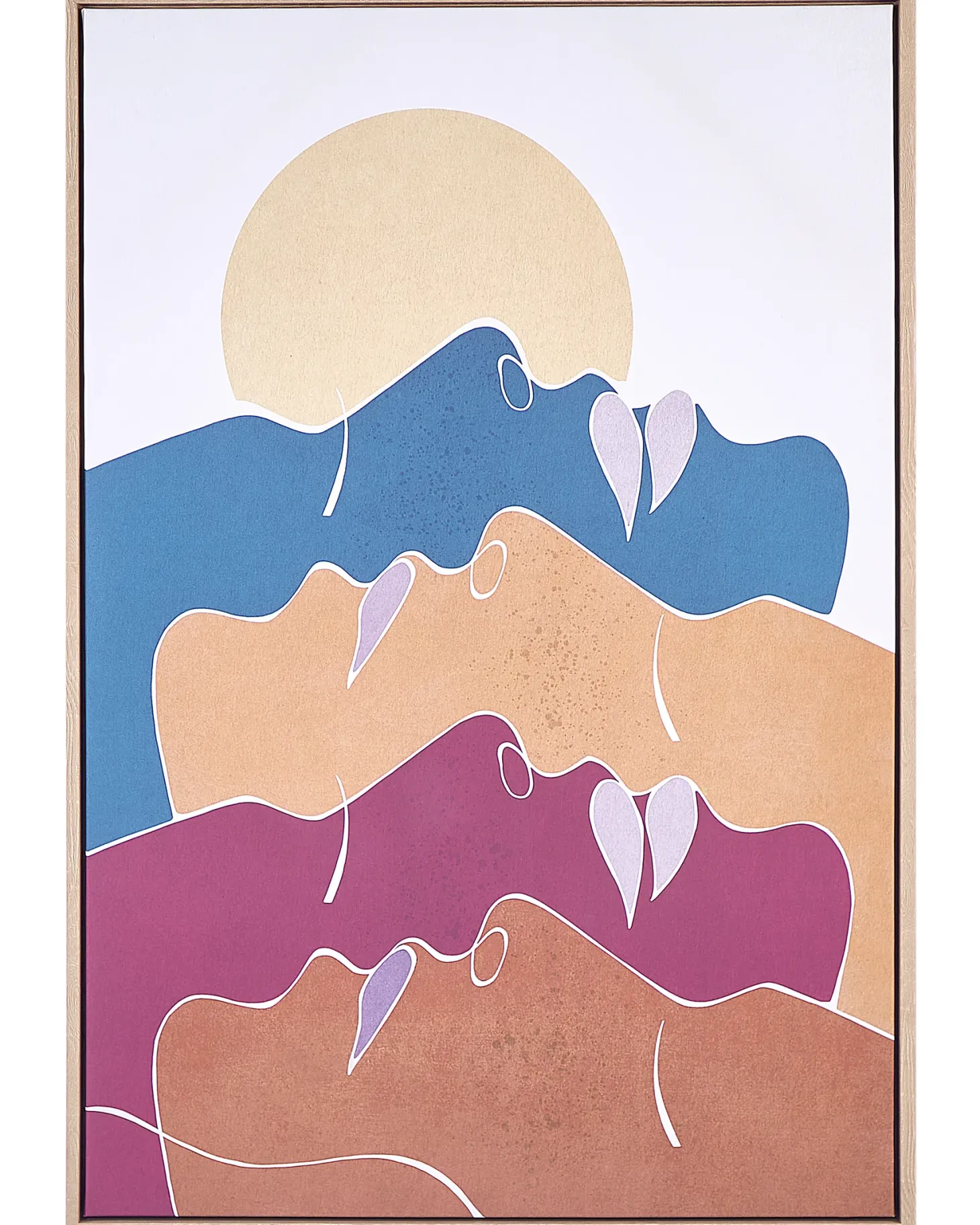 Obraz na płótnie FASANO Motyw kobiecy 63 x 93 cm Kolorowy