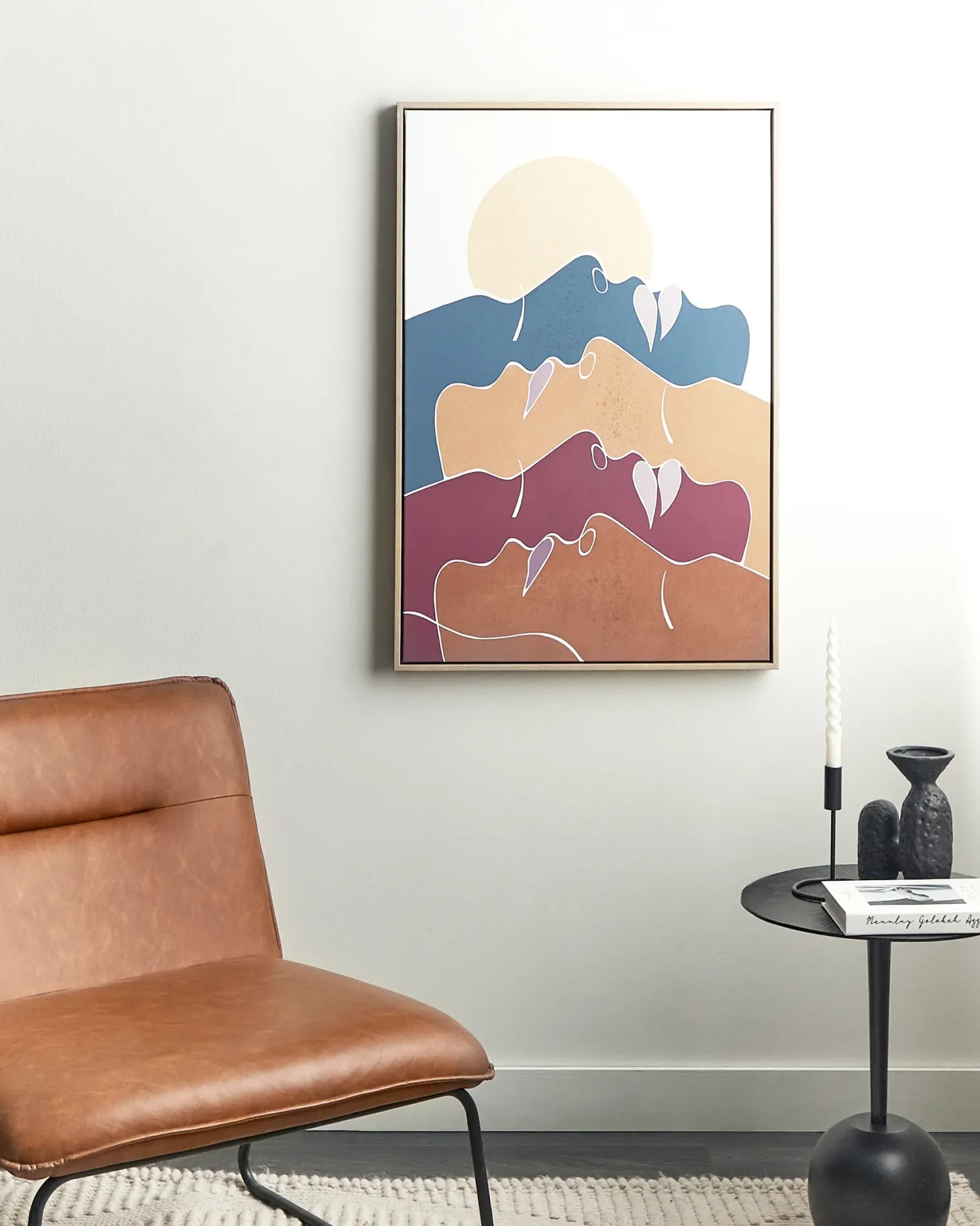 Obraz na płótnie FASANO Motyw kobiecy 63 x 93 cm Kolorowy