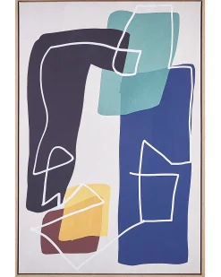 Obraz na płótnie FRISA Motyw abstrakcyjny 63 x 99 cm Kolorowy
