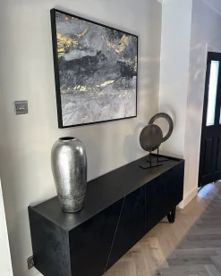 Obraz na płótnie JESI Motyw abstrakcyjny 83 x 103 cm Szary
