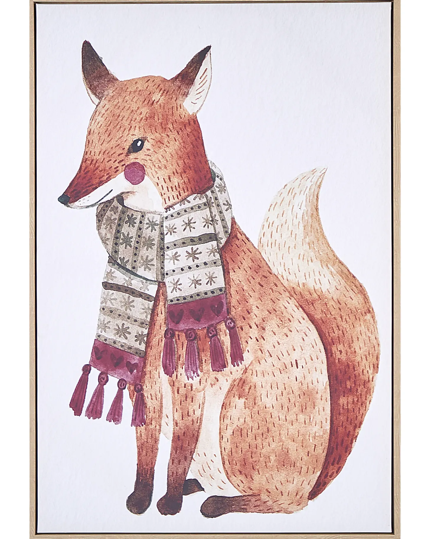 Obraz na płótnie MUCCIA Motyw zwierzęcy 63 x 99 cm Brązowy