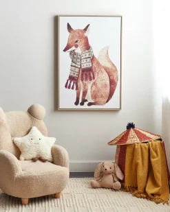 Obraz na płótnie MUCCIA Motyw zwierzęcy 63 x 99 cm Brązowy