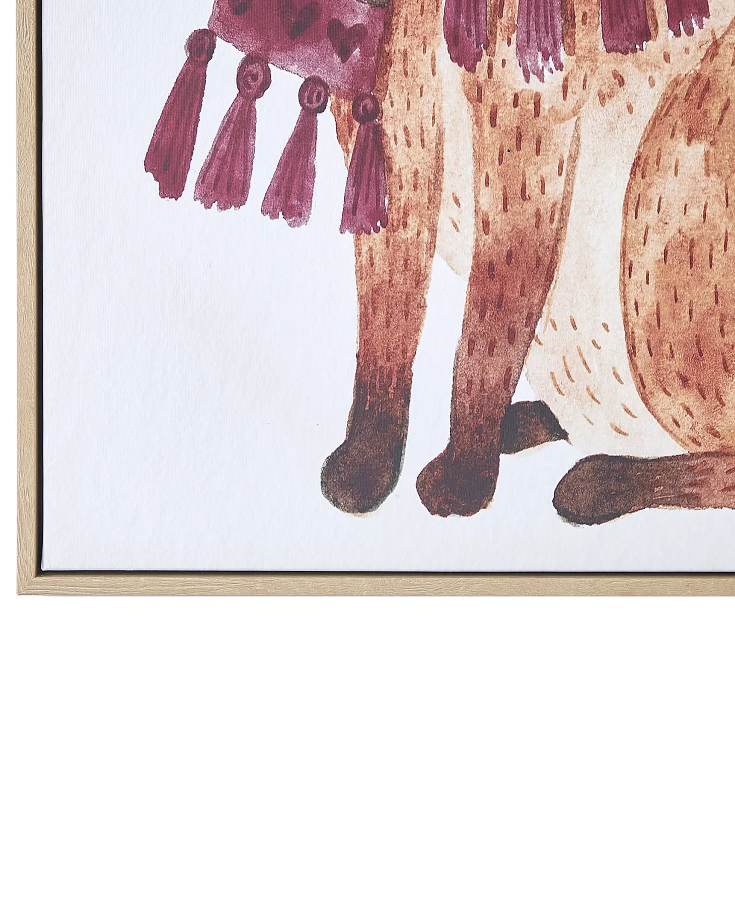 Obraz na płótnie MUCCIA Motyw zwierzęcy 63 x 99 cm Brązowy