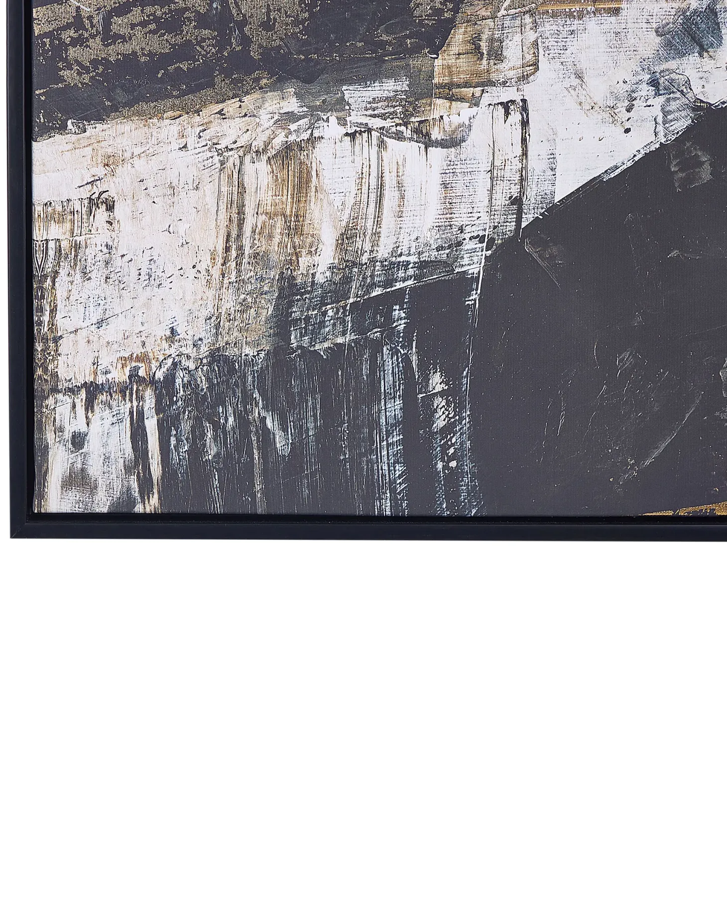Obraz na płótnie STATTE Motyw abstrakcyjny 63 x 93 cm Czarny