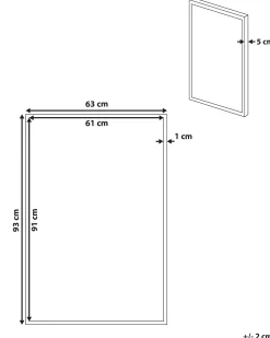 Obraz na płótnie STATTE Motyw abstrakcyjny 63 x 93 cm Czarny