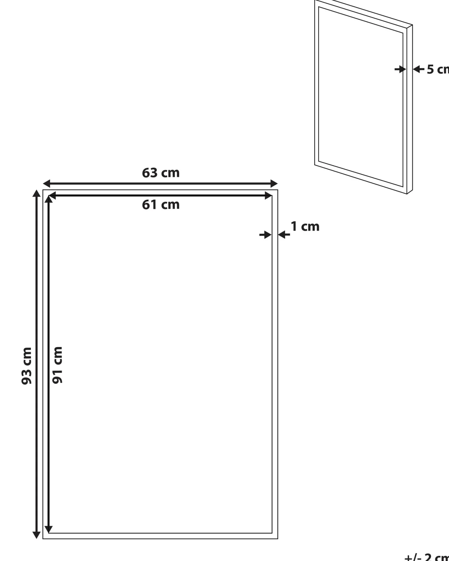 Obraz na płótnie STATTE Motyw abstrakcyjny 63 x 93 cm Czarny