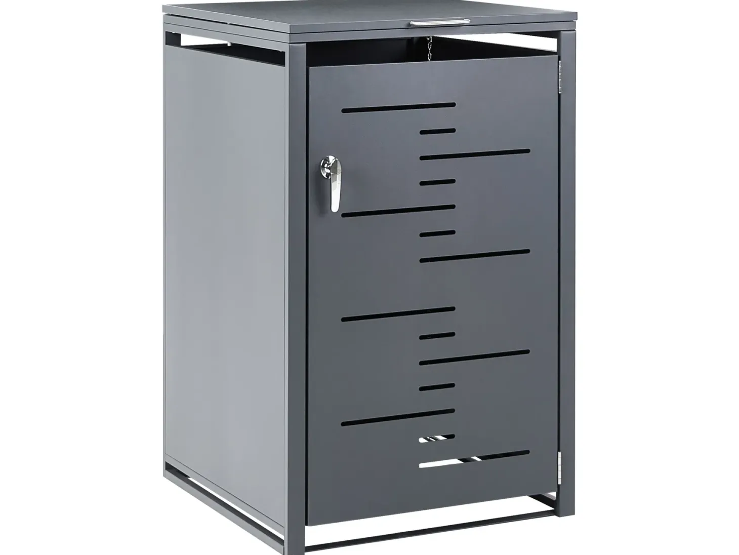 Obudowa śmietnikowa 240 L PERISSA Metal Ciemnoszary