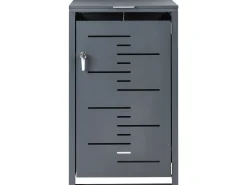 Obudowa śmietnikowa 240 L PERISSA Metal Ciemnoszary