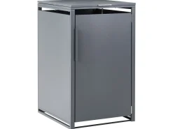 Obudowa śmietnikowa 240 L PIACENZA Metal Ciemnoszary
