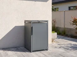 Obudowa śmietnikowa 240 L PIACENZA Metal Ciemnoszary