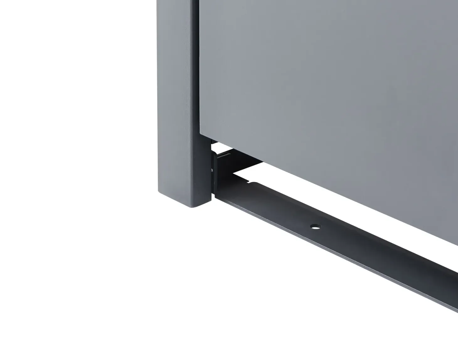 Obudowa śmietnikowa 240 L PIACENZA Metal Ciemnoszary