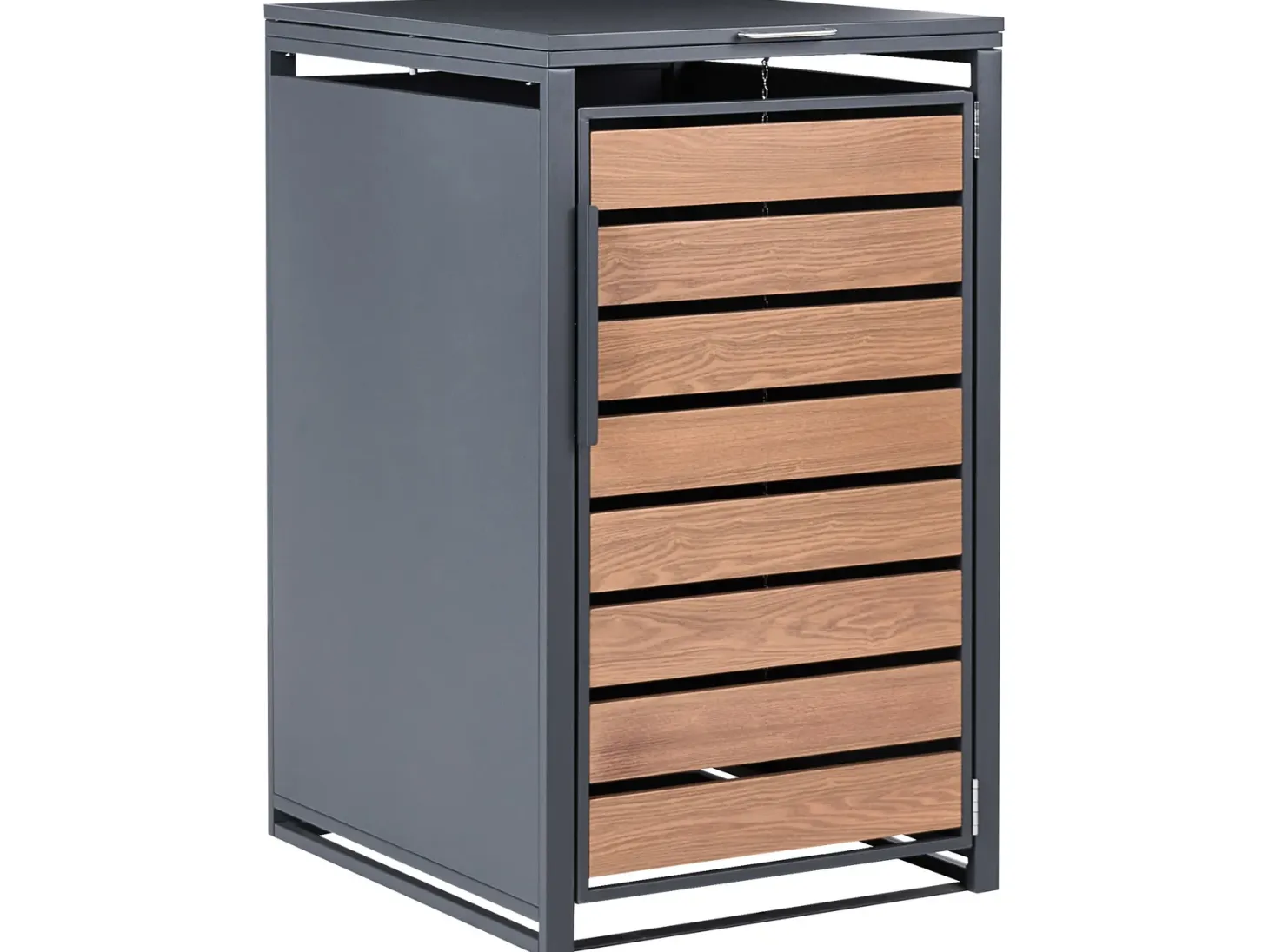Obudowa śmietnikowa 240 L POLICORO Metal Ciemnoszary