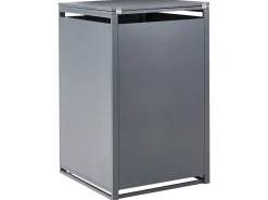 Obudowa śmietnikowa 240 L POLICORO Metal Ciemnoszary