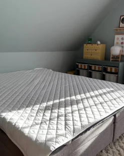 Sale Ochraniacz na materac z poliestrem ALMANZOR 160 x 200 cm Wszystkie Materace|Materace Nawierzchniowe I Ochraniacze