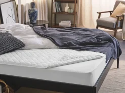 Sale Ochraniacz na materac z poliestrem ALMANZOR 160 x 200 cm Wszystkie Materace|Materace Nawierzchniowe I Ochraniacze