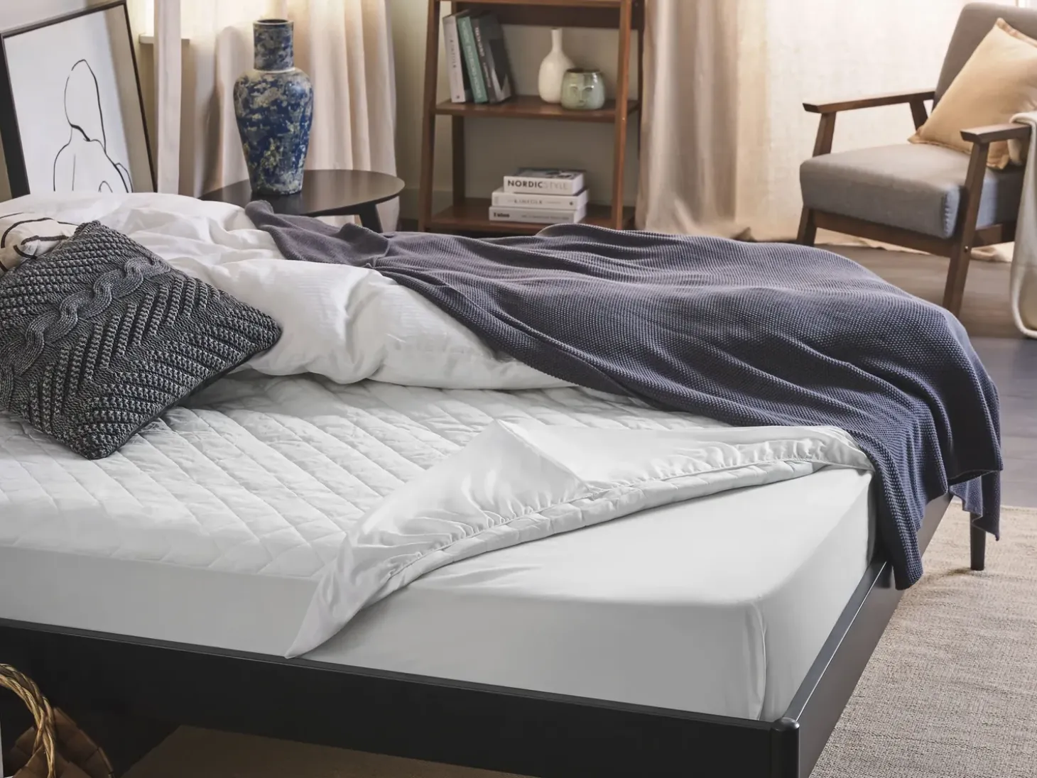 Discount Ochraniacz na materac z poliestrem VILLUERCA 180 x 200 cm Wszystkie Materace|Materace Nawierzchniowe I Ochraniacze