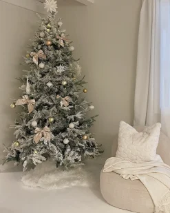Ośnieżona sztuczna choinka świąteczna TOMICHI 180 cm Biały