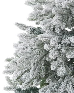 Ośnieżona sztuczna choinka świąteczna FORAKER 180 cm Biały
