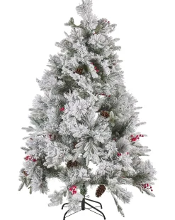 Ośnieżona sztuczna choinka świąteczna MASALA 180 cm Biały