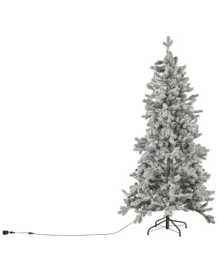 Ośnieżona sztuczna choinka świąteczna LED TATLOW 180 cm Zielony