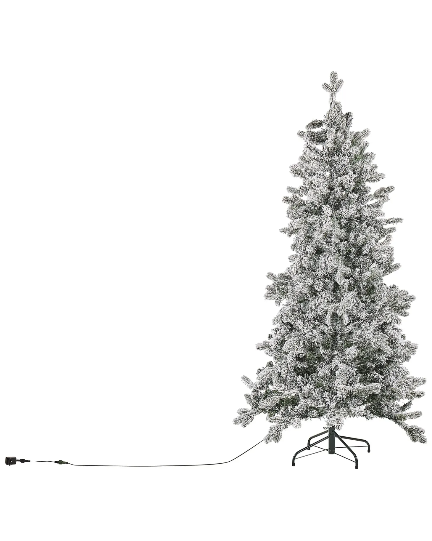 Ośnieżona sztuczna choinka świąteczna LED TATLOW 180 cm Zielony