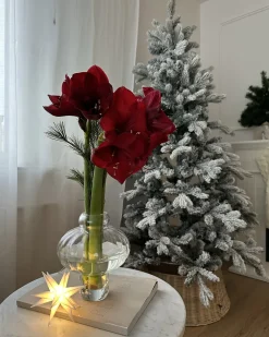 Ośnieżona sztuczna choinka świąteczna LED TATLOW 180 cm Zielony