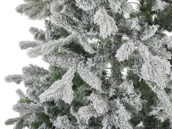 Ośnieżona sztuczna choinka świąteczna LED TATLOW 210 cm Zielony
