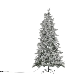 Ośnieżona sztuczna choinka świąteczna LED TATLOW 210 cm Zielony