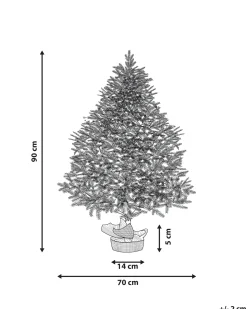 Ośnieżona sztuczna choinka świąteczna RINGROSE 90 cm Zielony
