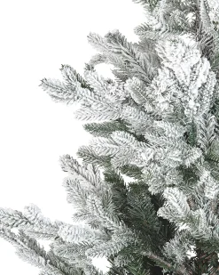 Ośnieżona sztuczna choinka świąteczna BRISCO 210 cm Biały