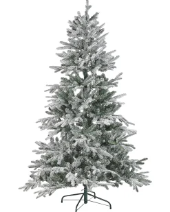 Ośnieżona sztuczna choinka świąteczna LED MIETTE 180 cm Biały