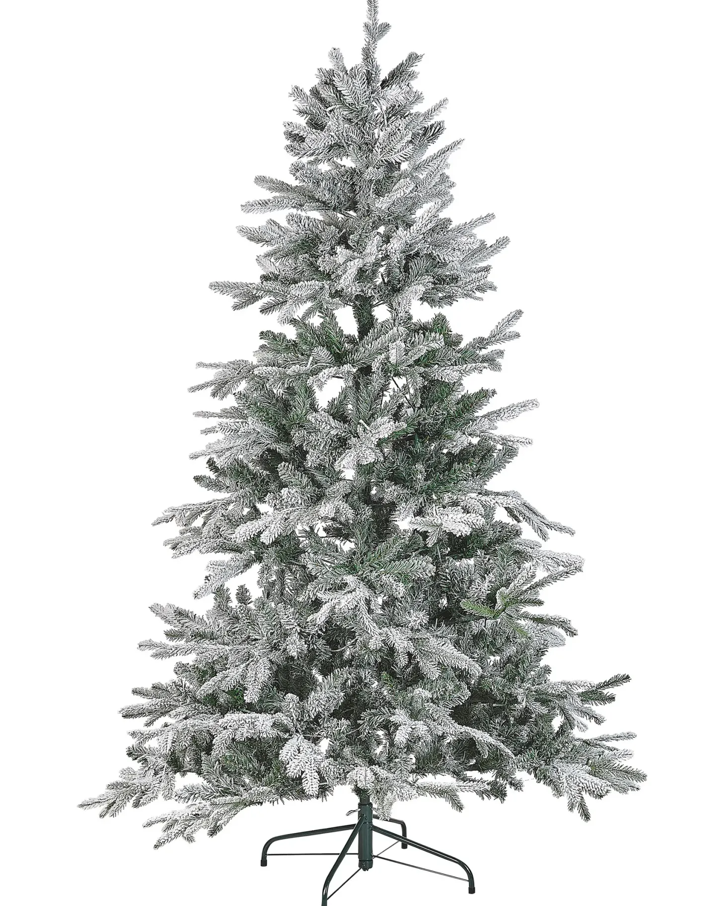 Ośnieżona sztuczna choinka świąteczna LED MIETTE 180 cm Biały