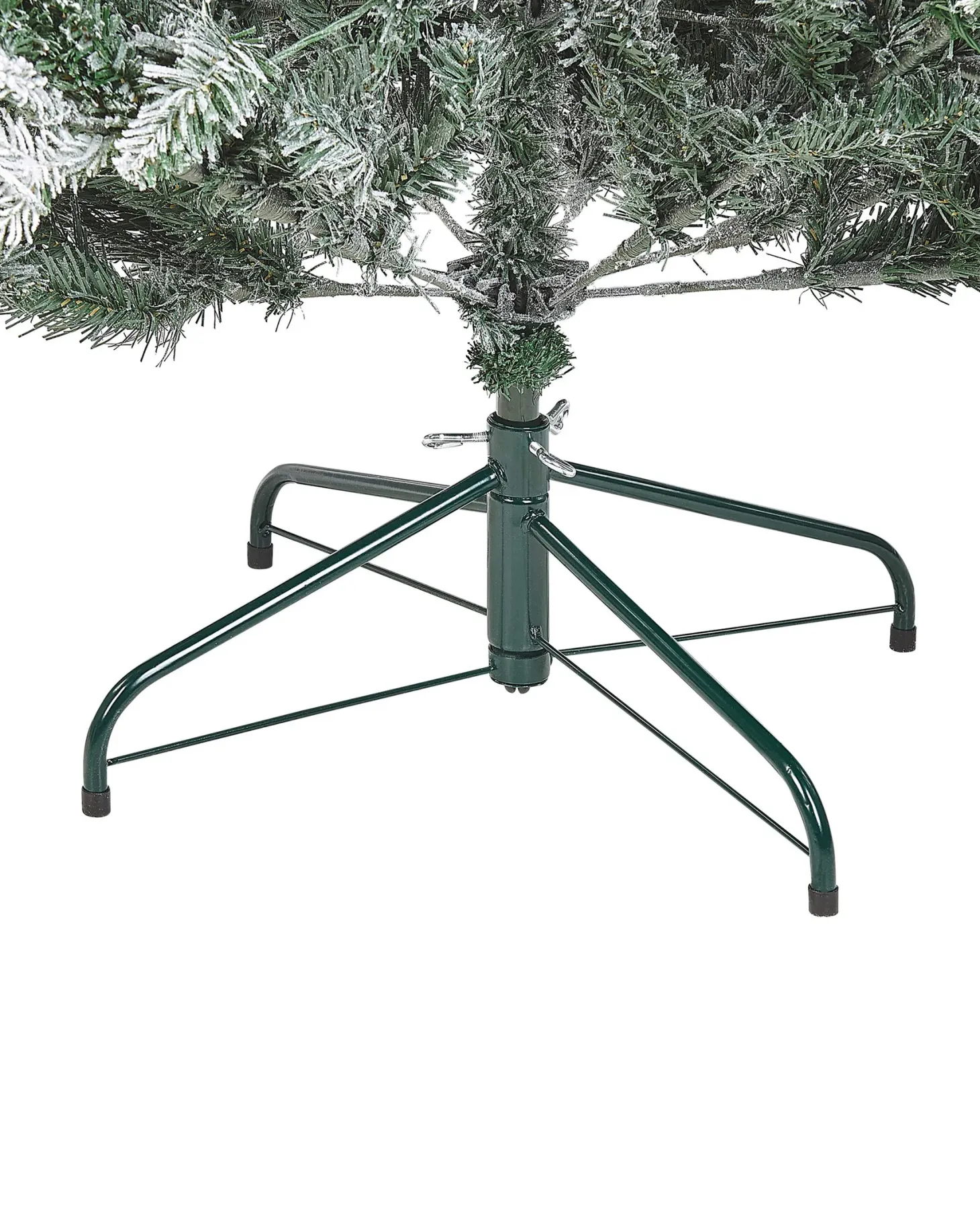 Ośnieżona sztuczna choinka świąteczna LED MIETTE 180 cm Biały