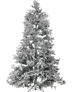 Ośnieżona sztuczna choinka świąteczna BASSIE 240 cm Biały