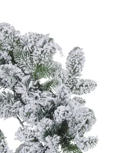 Ośnieżony wieniec świąteczny LED SUNDO Biały 70 cm
