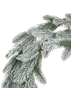 Ośnieżony wieniec świąteczny LED ALBINI Zielony 45 cm