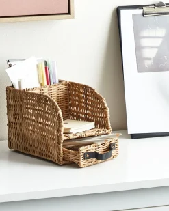 Organizer na dokumenty MALPELO Rattan Naturalny