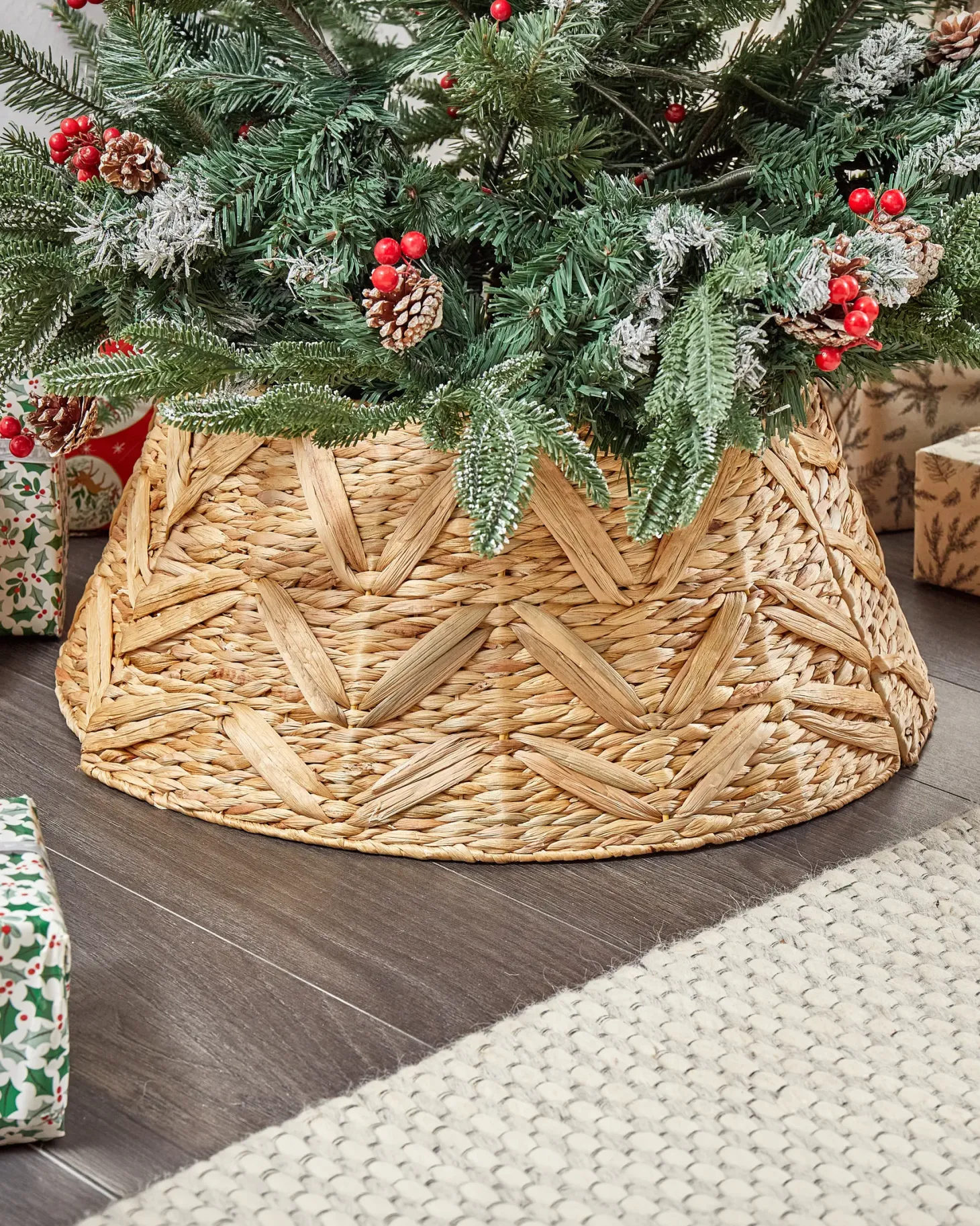 Osłonka pod choinkę FLATEYRI Hiacynt wodny Naturalny 60 cm