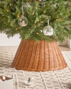 Osłonka pod choinkę FLOCON Rattan Naturalny 47 cm