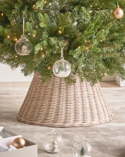 Osłonka pod choinkę FLOCON Rattan Jasnobrązowy 47 cm